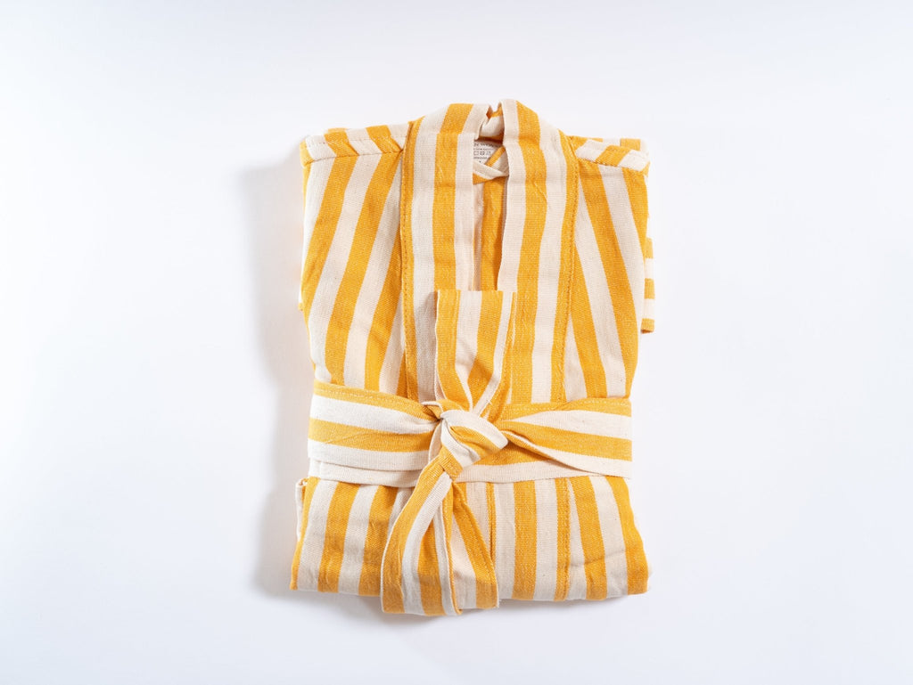 Eastern Woven Eastern Woven Girit Yellow Robe - Spa Apparel