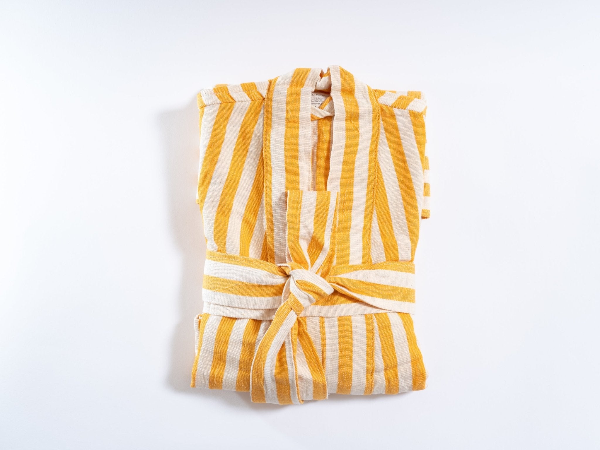 Eastern Woven Eastern Woven Girit Yellow Robe - Spa Apparel