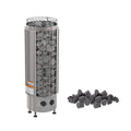 Harvia Cilindro Modern Steel Pillar Style Sauna Heater With Sauna Stones Package