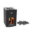 HARVIA Harvia GreenFlame 22 Linear 15.7KW Wood Sauna Stove With Sauna Stones-WKLI22GM - Wood-Burning Sauna Heater