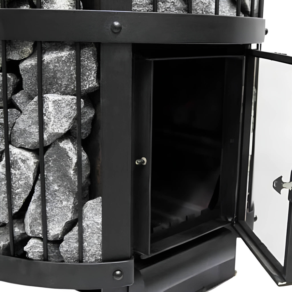 HARVIA Harvia GreenFlame Legend 240 Wood Sauna Stove With Sauna Stones, 15.9KW-WKLE20GM - Wood-Burning Sauna Heater