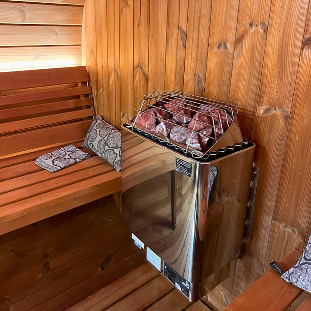 HARVIA Harvia KIP60W 6KW UL Certified Electric Sauna Heater With Xenio CX170 Digital WIFI Control &amp; Sauna Stones - Electric Sauna Heaters