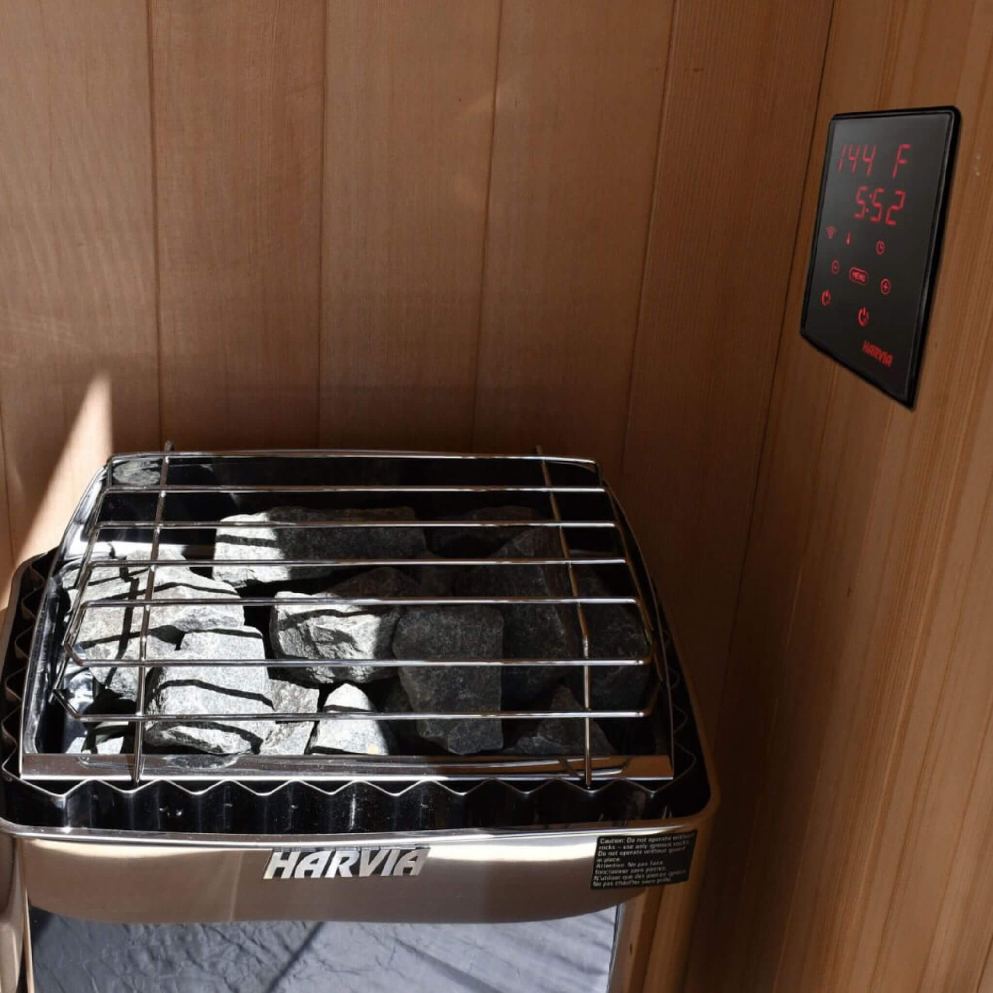 HARVIA Harvia KIP60W 6KW UL Certified Electric Sauna Heater With Xenio CX170 Digital WIFI Control &amp; Sauna Stones - Electric Sauna Heaters