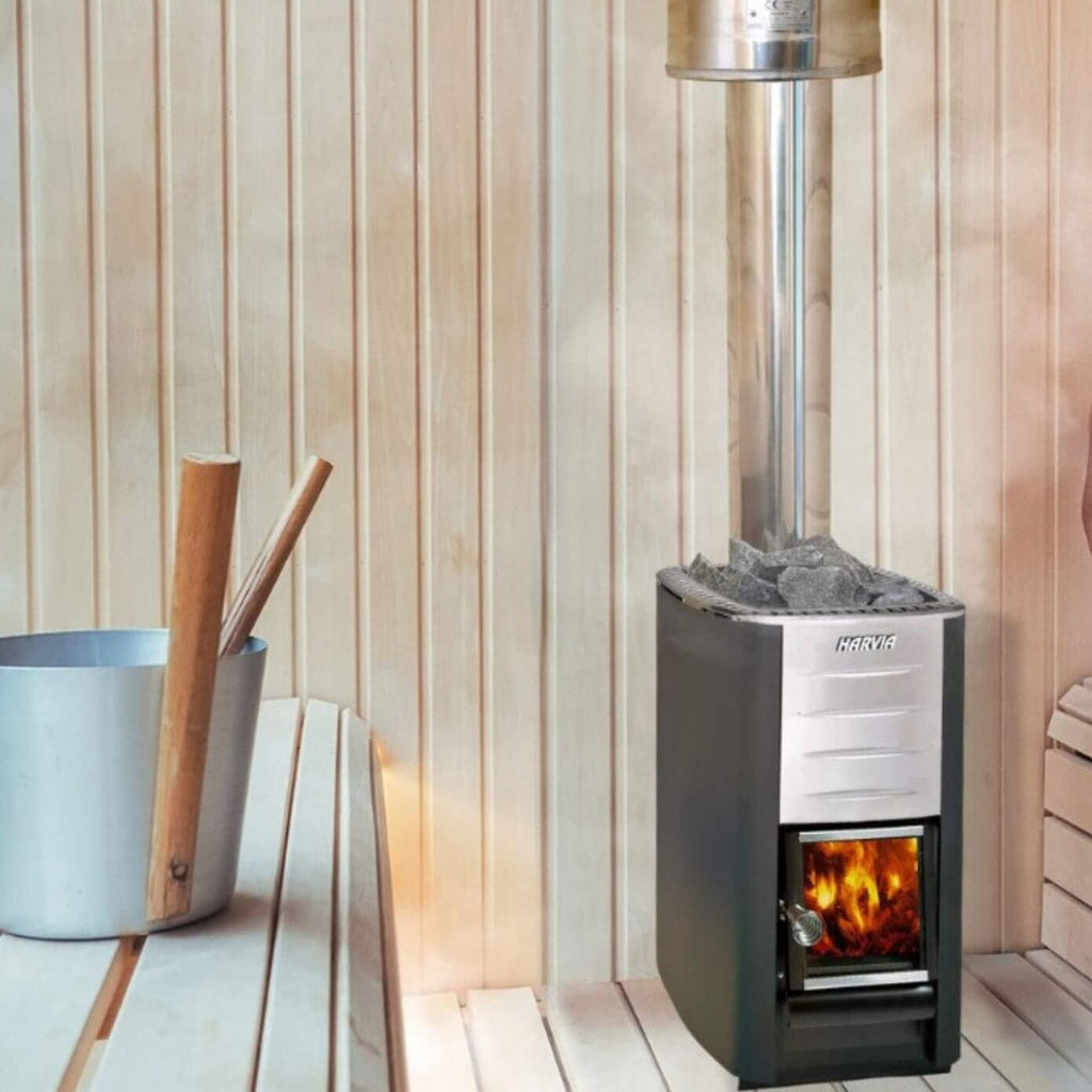 HARVIA Harvia M3 16.5KW Premium Wood-Burning Sauna Heater Stove With Sauna Stones- WKM3 - Wood-Burning Sauna Heater