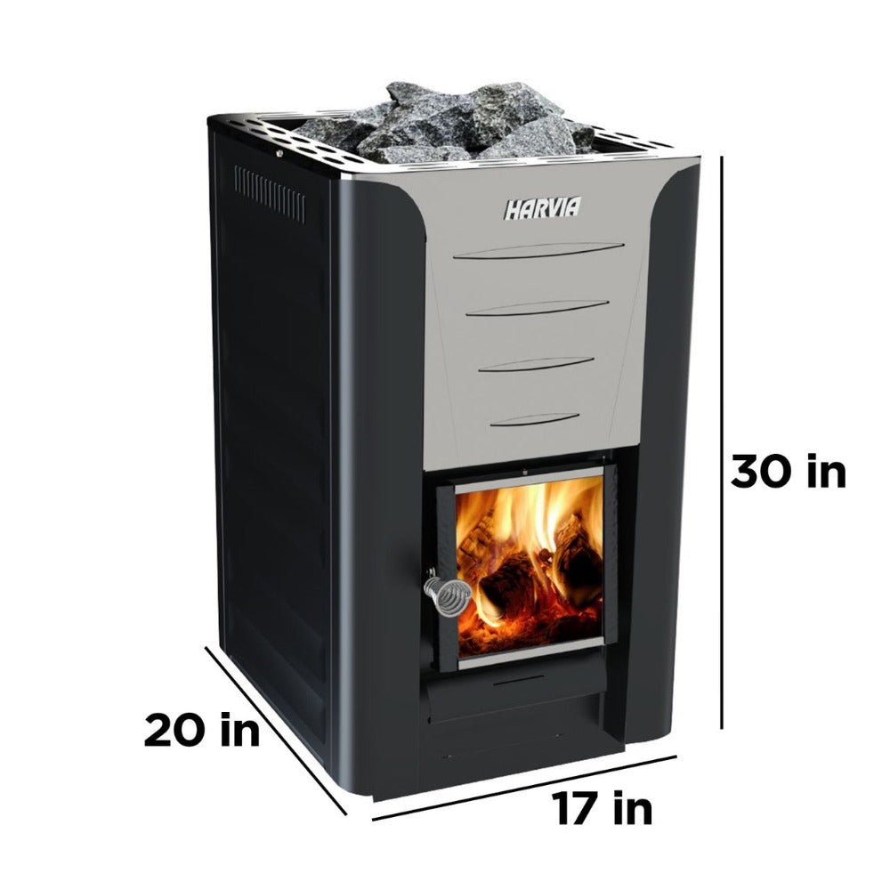 HARVIA Harvia Pro 20 Premium Wood-Burning Sauna Heater Stove Package - Wood-Burning Sauna Heater