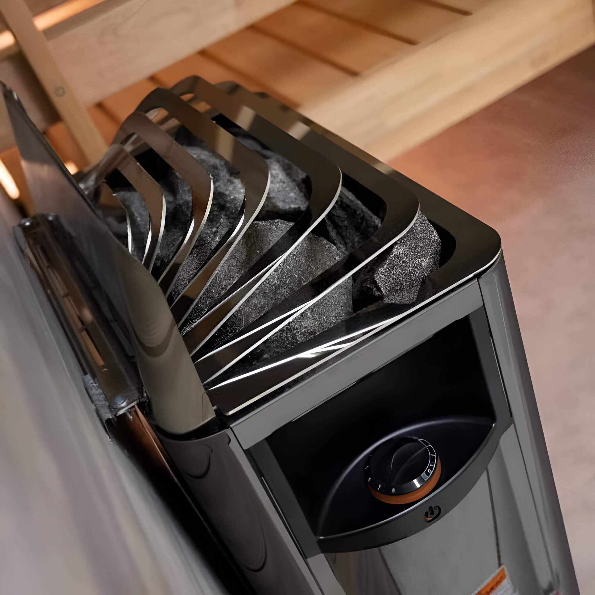 HARVIA Harvia The Wall Stainless Steel Built-In Wall Mount Electric Sauna Heater Package - Electric Sauna Heaters