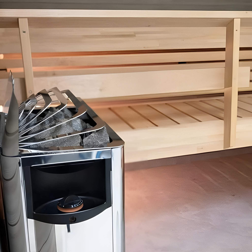 HARVIA Harvia The Wall Stainless Steel Built-In Wall Mount Electric Sauna Heater Package - Electric Sauna Heaters