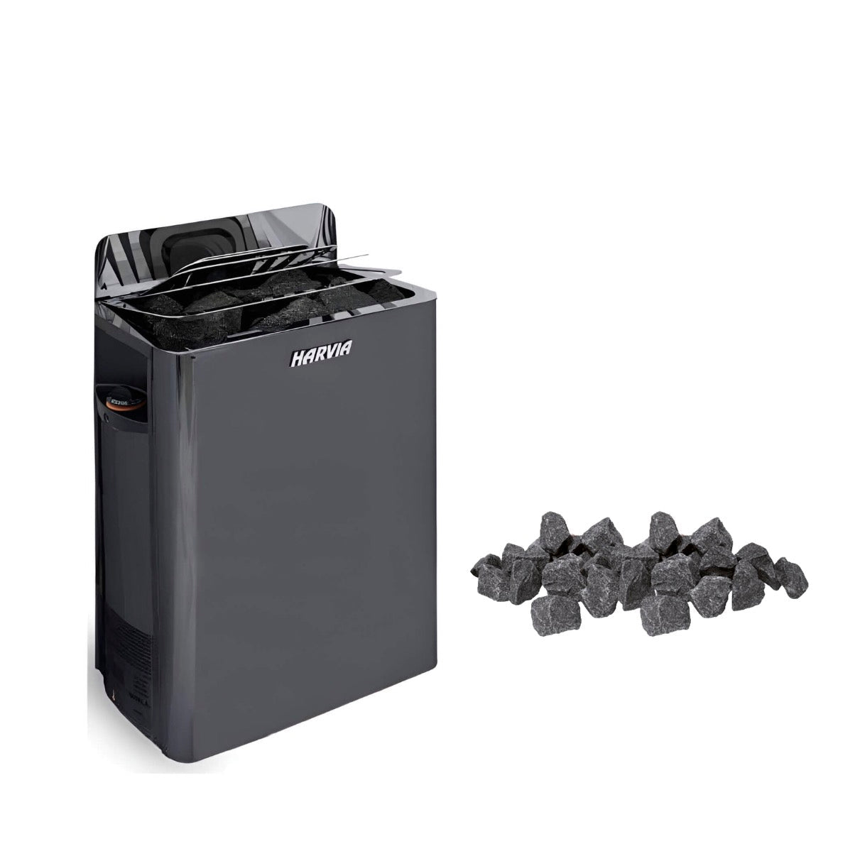 HARVIA Harvia The Wall Stainless Steel Built-In Wall Mount Electric Sauna Heater Package - Electric Sauna Heaters
