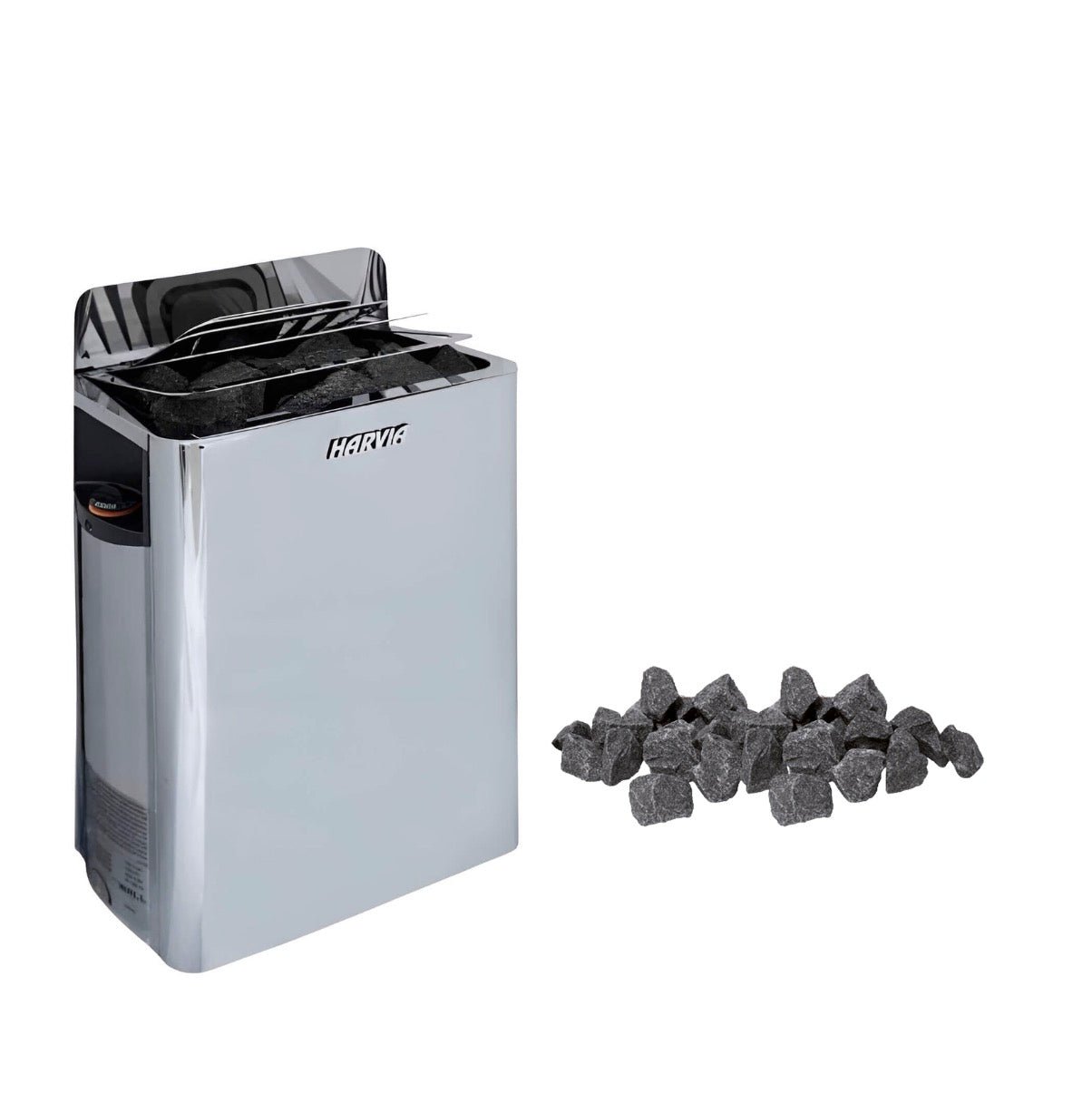 HARVIA Harvia The Wall Stainless Steel Built-In Wall Mount Electric Sauna Heater Package - Electric Sauna Heaters