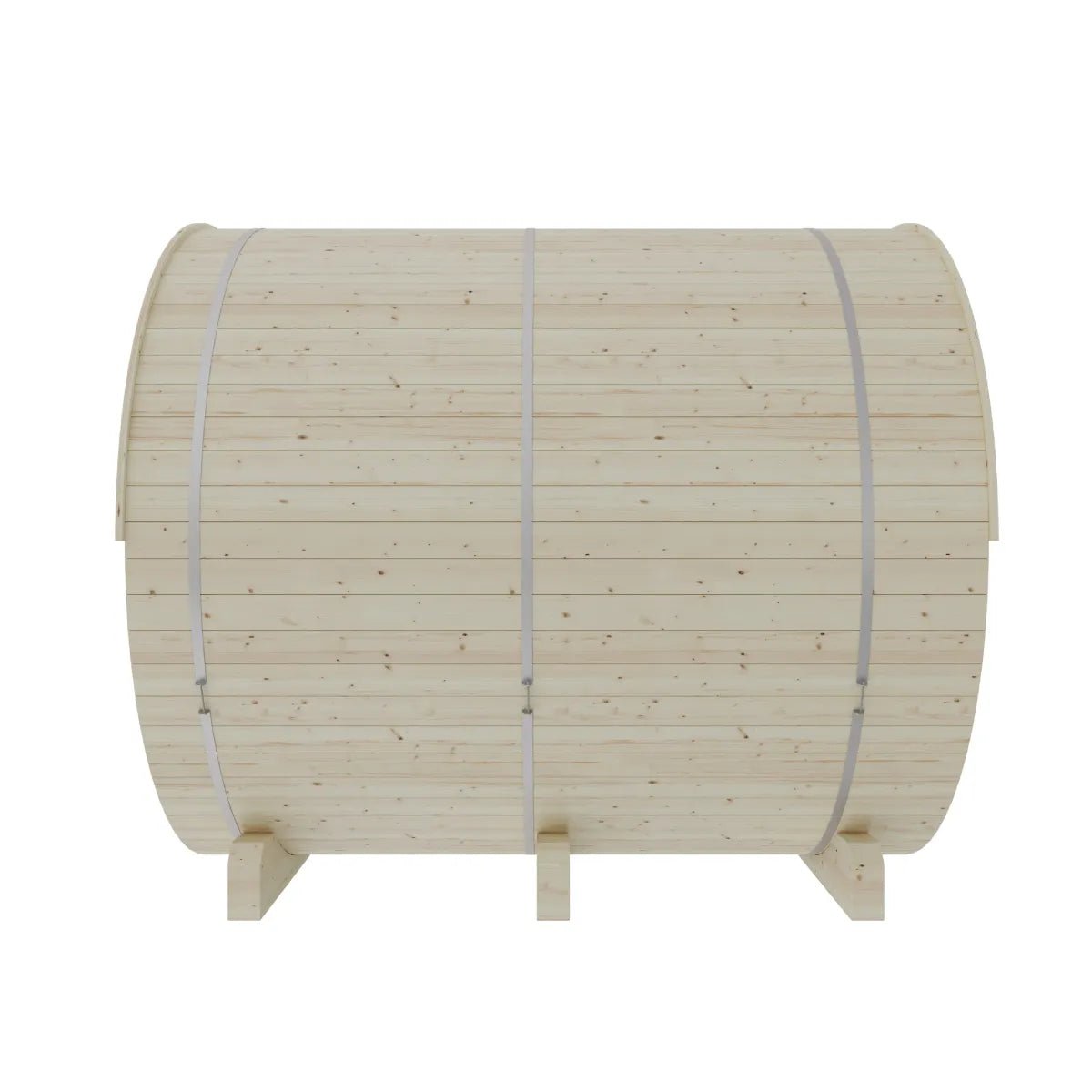 Finnish Sauna Builders Helsinki Finnish Barrel Sauna with Terrace and WiFi Heater By Finnish Sauna Builders - Traditional Sauna