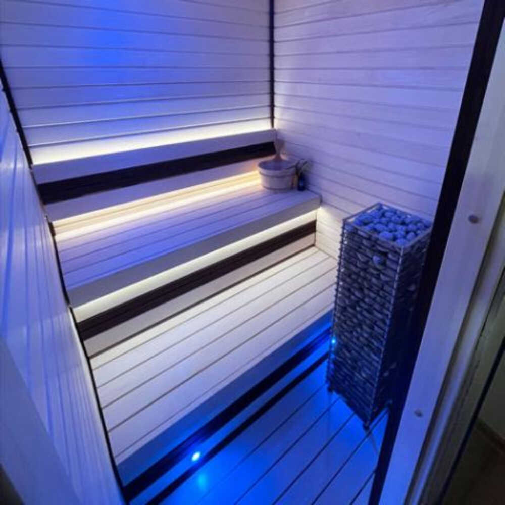 HUUM HUUM Cliff Slim Electric Stainless Steel Sauna Heater Package - Sauna Heaters