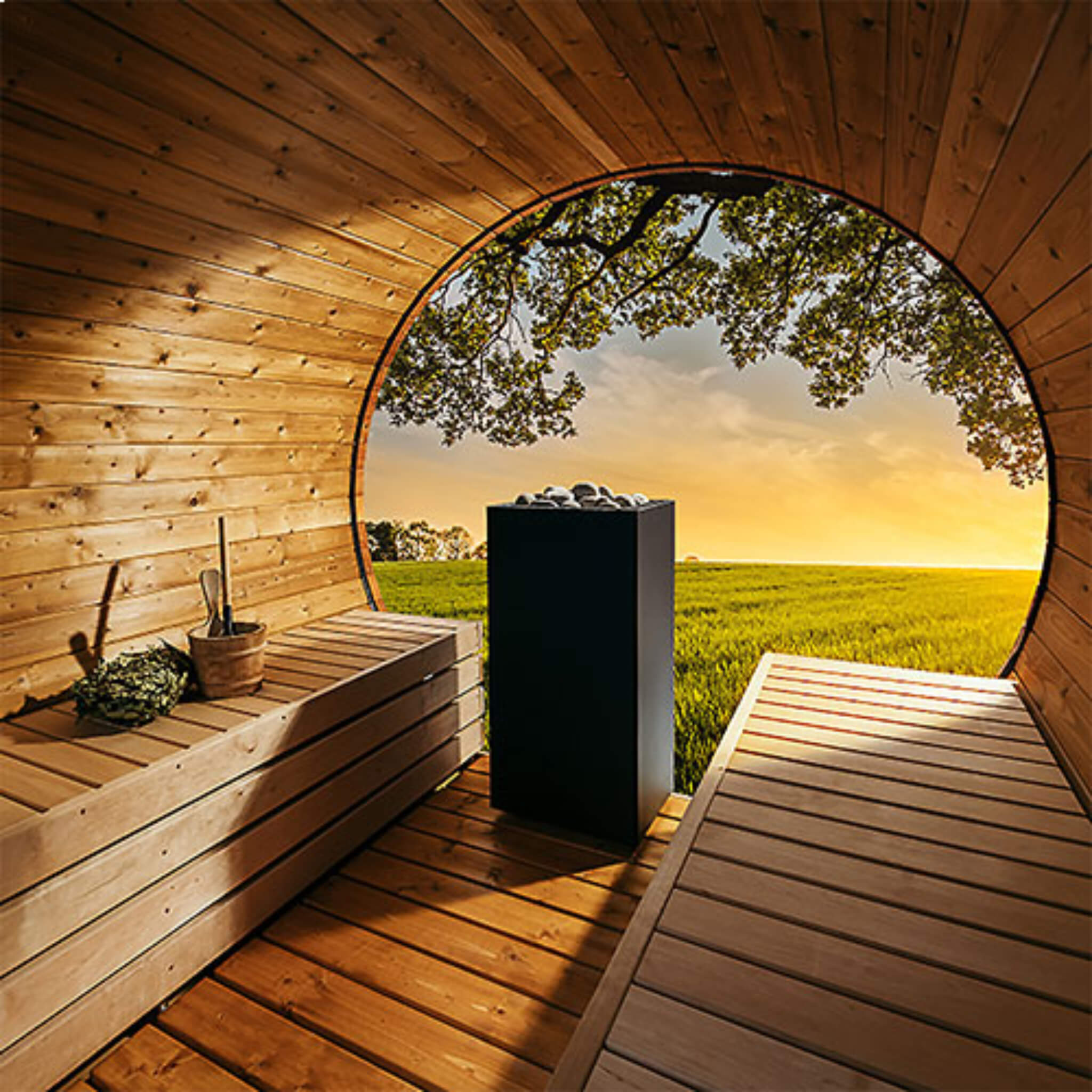 HUUM HUUM Core Black Sauna Heater Package - Electric Sauna Heaters