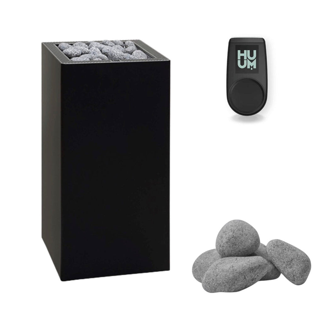 HUUM HUUM Core Black Sauna Heater Package - Electric Sauna Heaters
