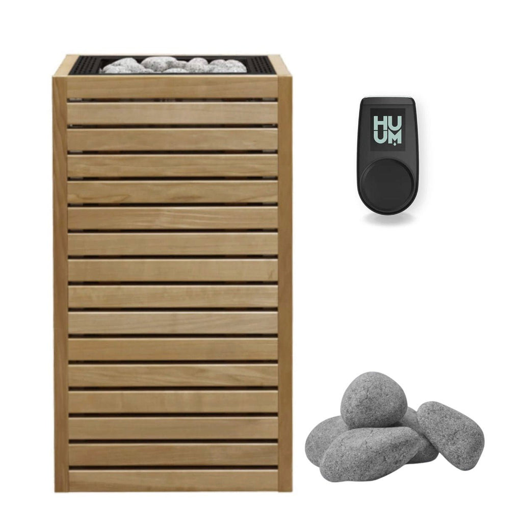 HUUM Huum Core Thermo-Aspen Wood Exterior Sauna Heater Package - Electric Sauna Heaters