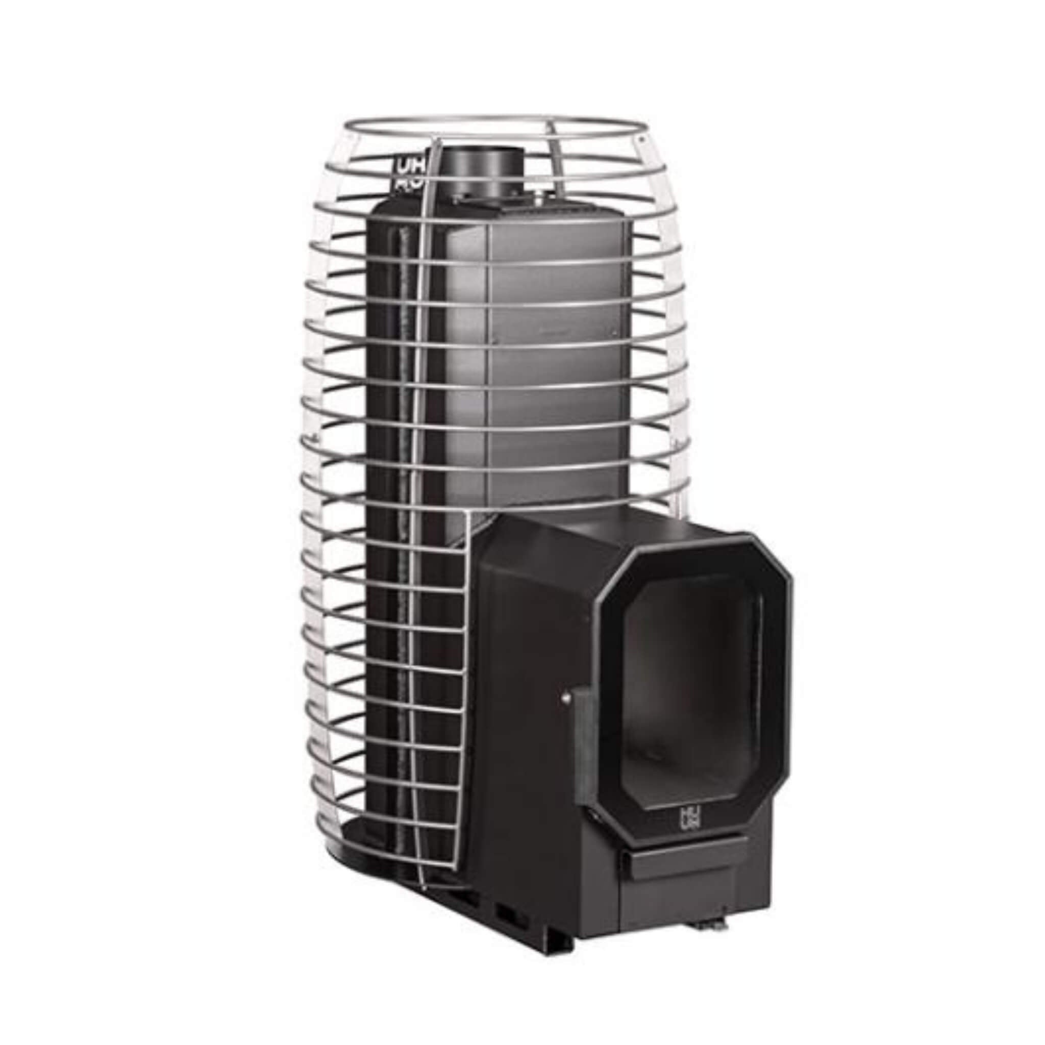 HUUM HUUM Hive Flow Mini LS Wood-Burning Sauna Stove 8.5KW With Firebox Extension & Sauna Stones - Wood-Burning Sauna Heater