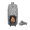 HUUM HUUM Hive Flow Mini Wood-Burning Sauna Stove 8.5KW With Ash Drawer & Sauna Stones - Wood-Burning Sauna Heater