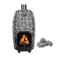 HUUM HUUM Hive Flow Wood-Burning Sauna Stove 9.8KW With Sauna Stones - Wood-Burning Sauna Heater