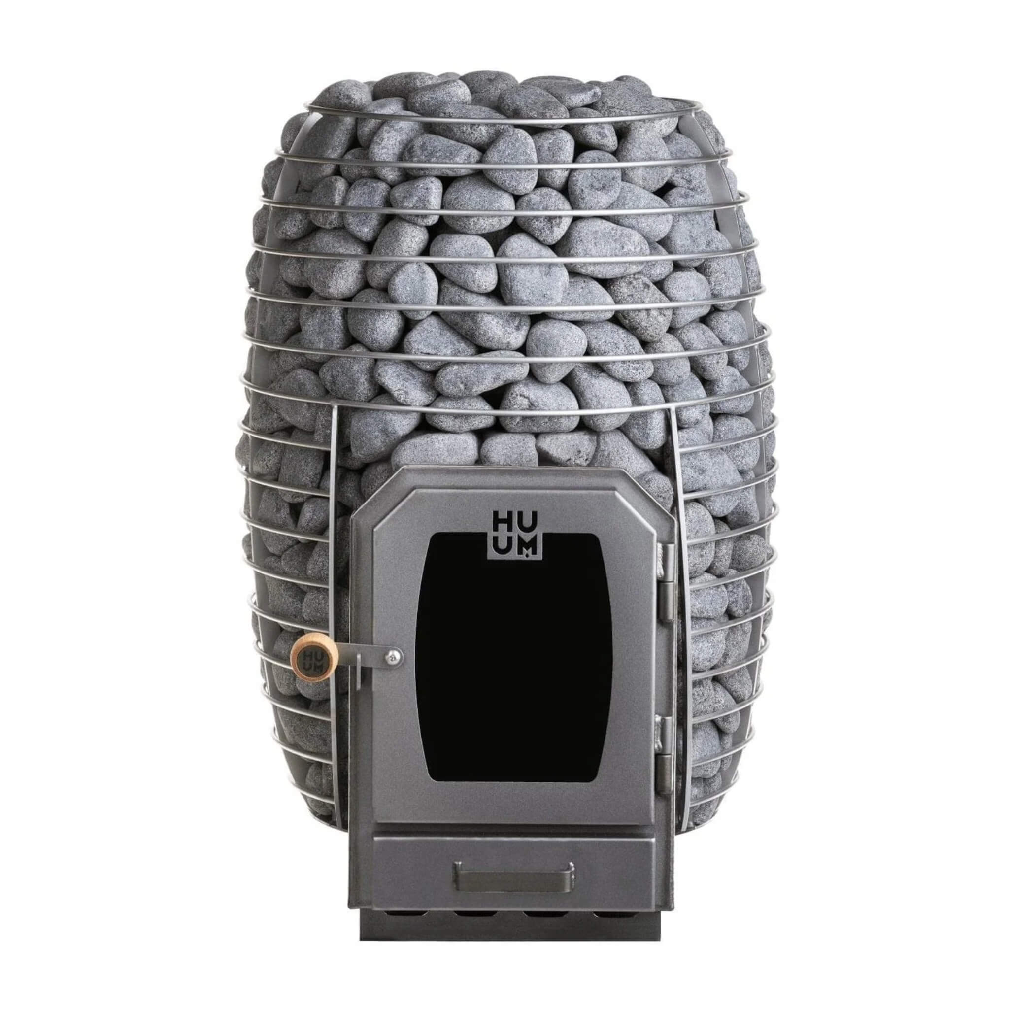 HUUM HUUM Hive Wood LS Sauna Stove 17KW With Firebox Extension & Sauna Stones - Wood-Burning Sauna Heater