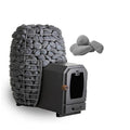 HUUM HUUM Hive Wood LS Sauna Stove 17KW With Firebox Extension & Sauna Stones - Wood-Burning Sauna Heater