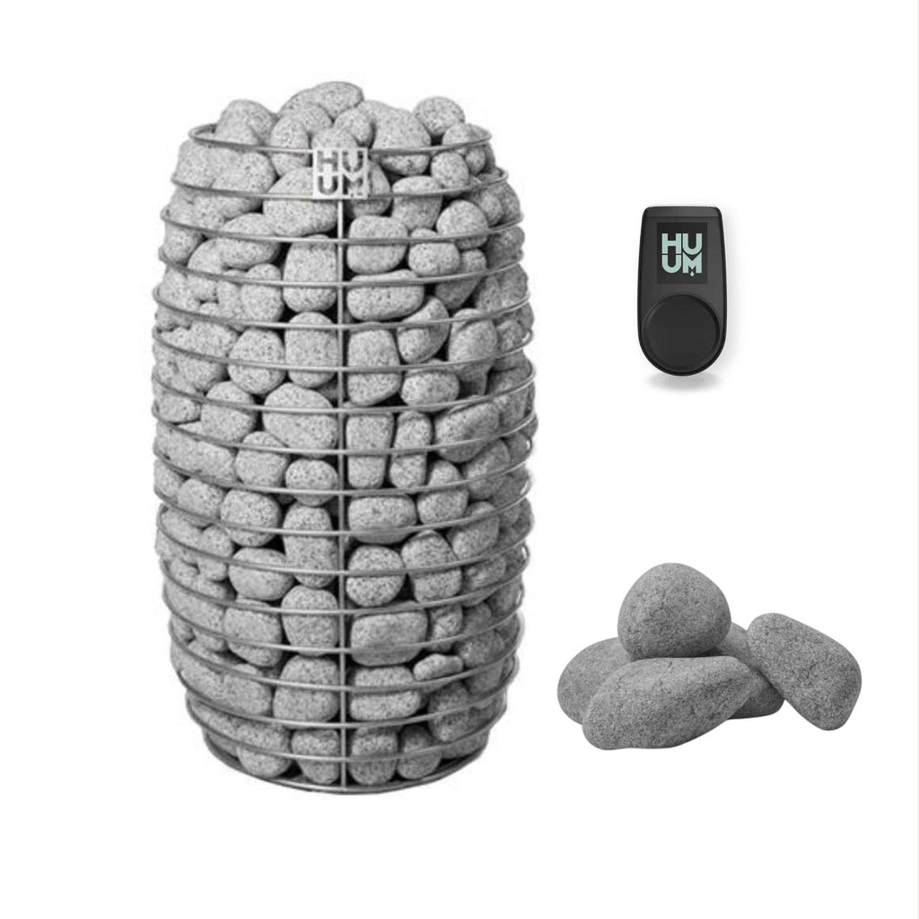 HUUM HUUM Hive Mini Floor Mount Traditional Steel Electric Sauna Heater Package - Electric Sauna Heaters