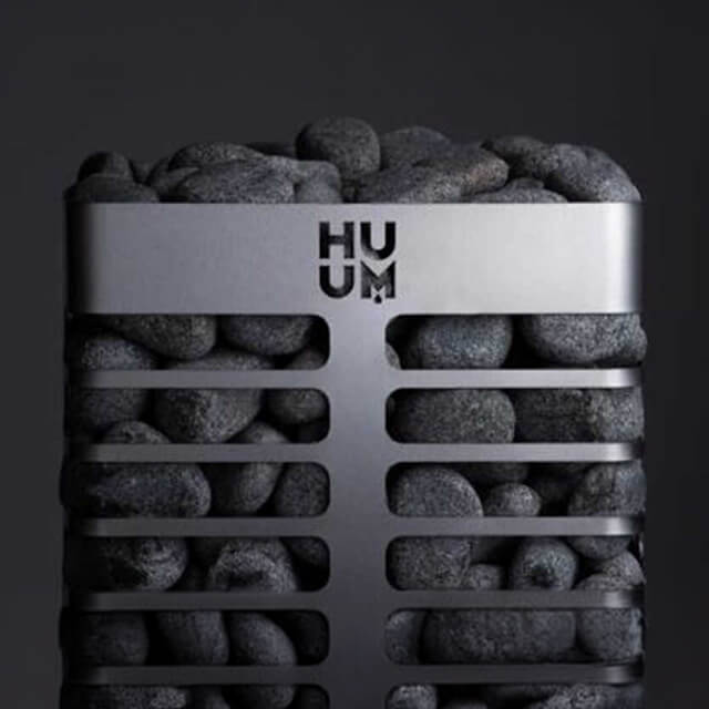 HUUM HUUM Steel Mini Series 4 Stainless Steel Wall Mount 3.5KW Electric Sauna Heater Package - Electric Sauna Heaters