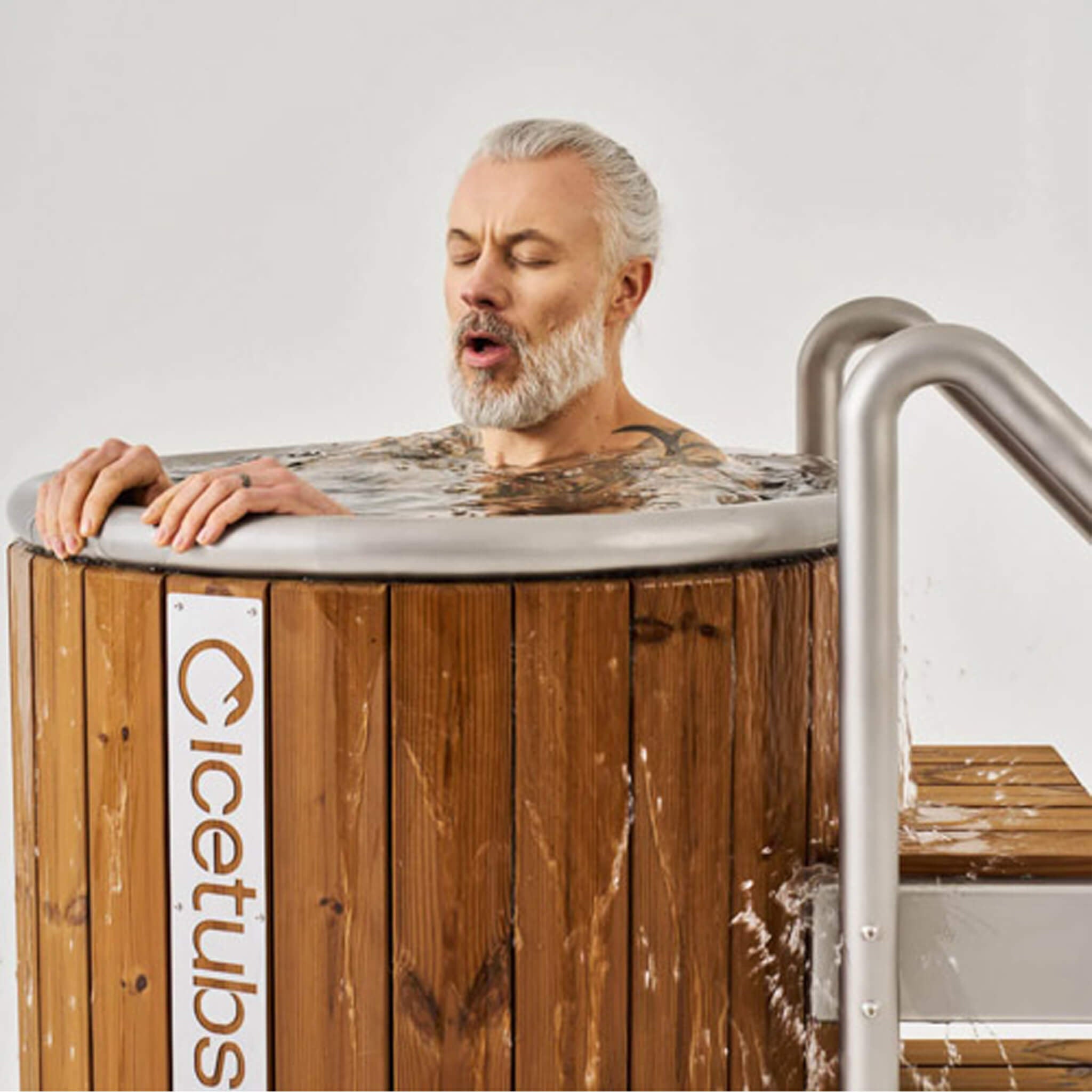 Icetubs Icetubs IceBarrel Thermowood And Fiberglass Cold Plunge Immersion Tub -