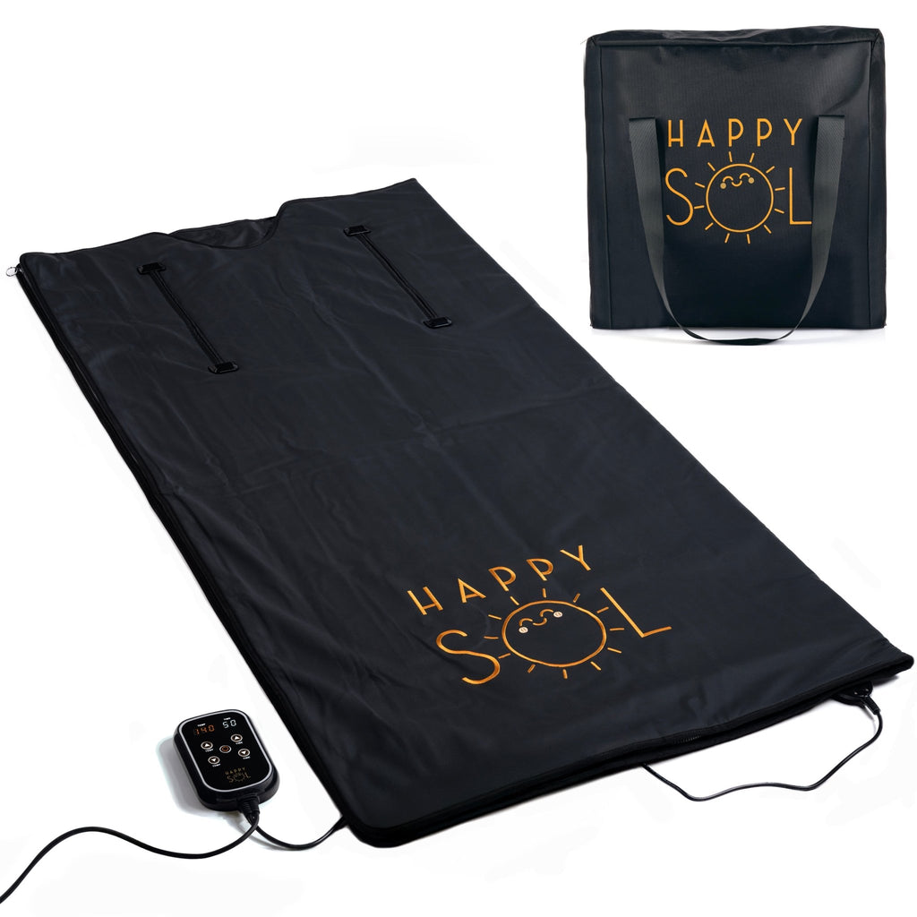 Happy Sol Wellness Infrared Sauna Blanket With Arm Holes -