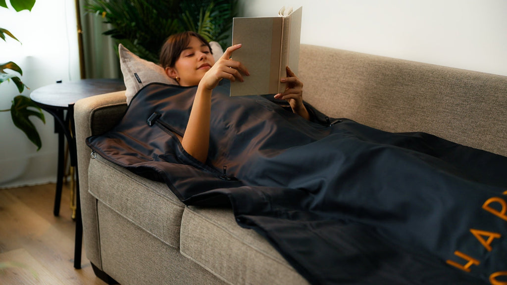 Happy Sol Wellness Infrared Sauna Blanket With Arm Holes -