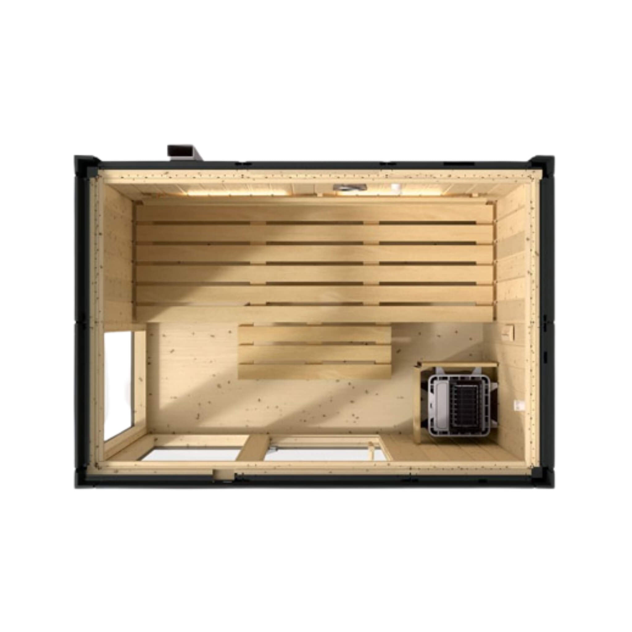 Kohler Kohler C1 Indoor Graphite Gray Freestanding Alcove Design Sauna Kit - Traditional Sauna