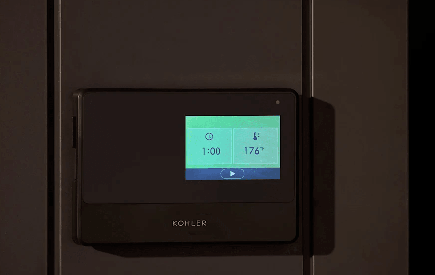 Kohler Kohler C1 Indoor Graphite Gray Freestanding Alcove Design Sauna Kit - Traditional Sauna