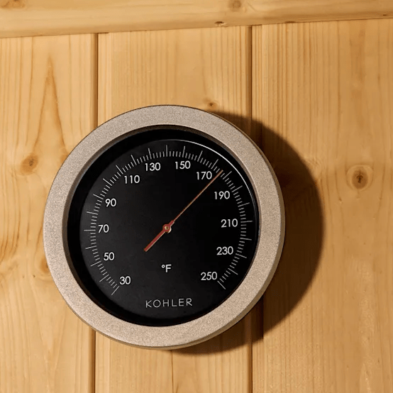 Kohler Kohler C1 Indoor Graphite Gray Freestanding Alcove Design Sauna Kit - Traditional Sauna