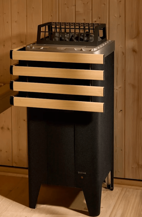 Kohler Kohler C1 Indoor Graphite Gray Freestanding Alcove Design Sauna Kit - Traditional Sauna