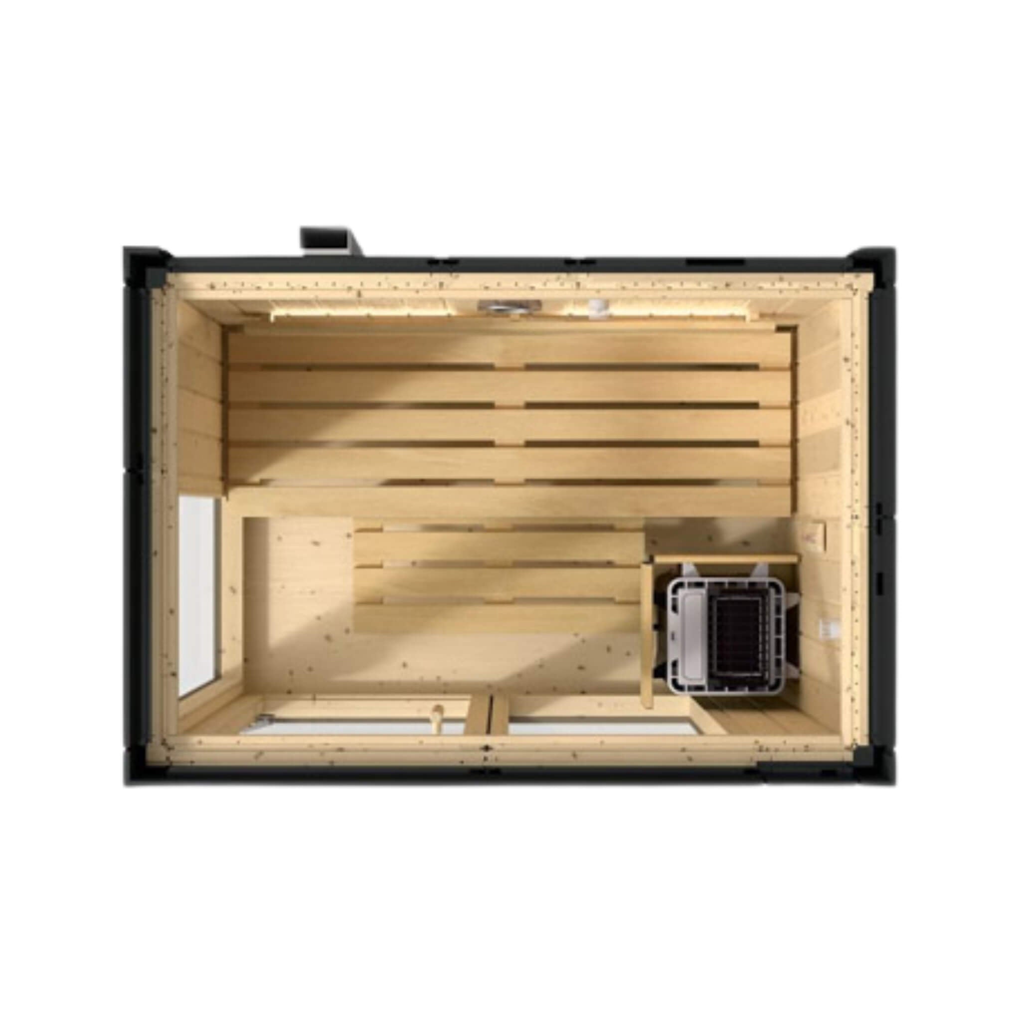 Kohler Kohler C1 Indoor Graphite Gray Freestanding Alcove Design Sauna Kit - Traditional Sauna