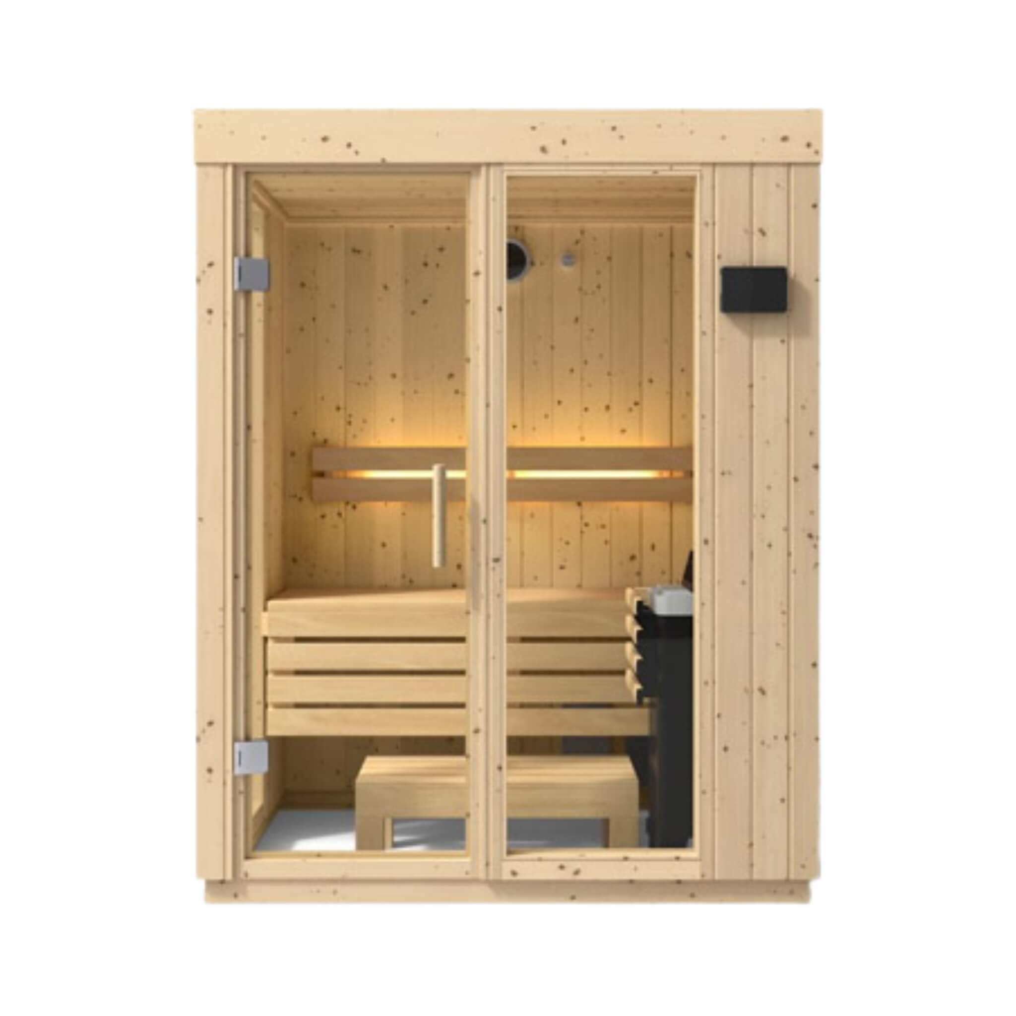 Kohler Kohler C1 Luxury Indoor Scandinavian Spruce Home Sauna Kit - Traditional Sauna