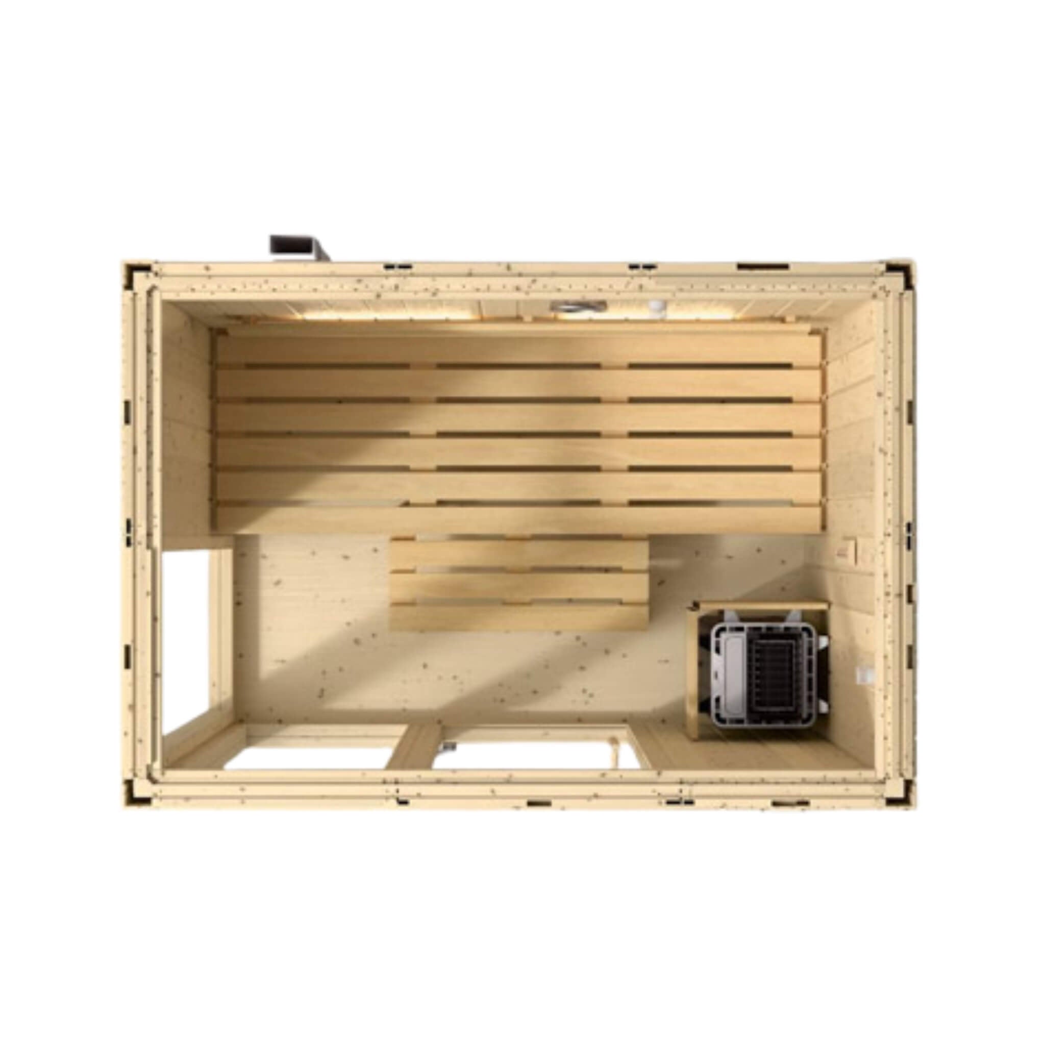 Kohler Kohler C1 Luxury Indoor Scandinavian Spruce Home Sauna Kit - Traditional Sauna