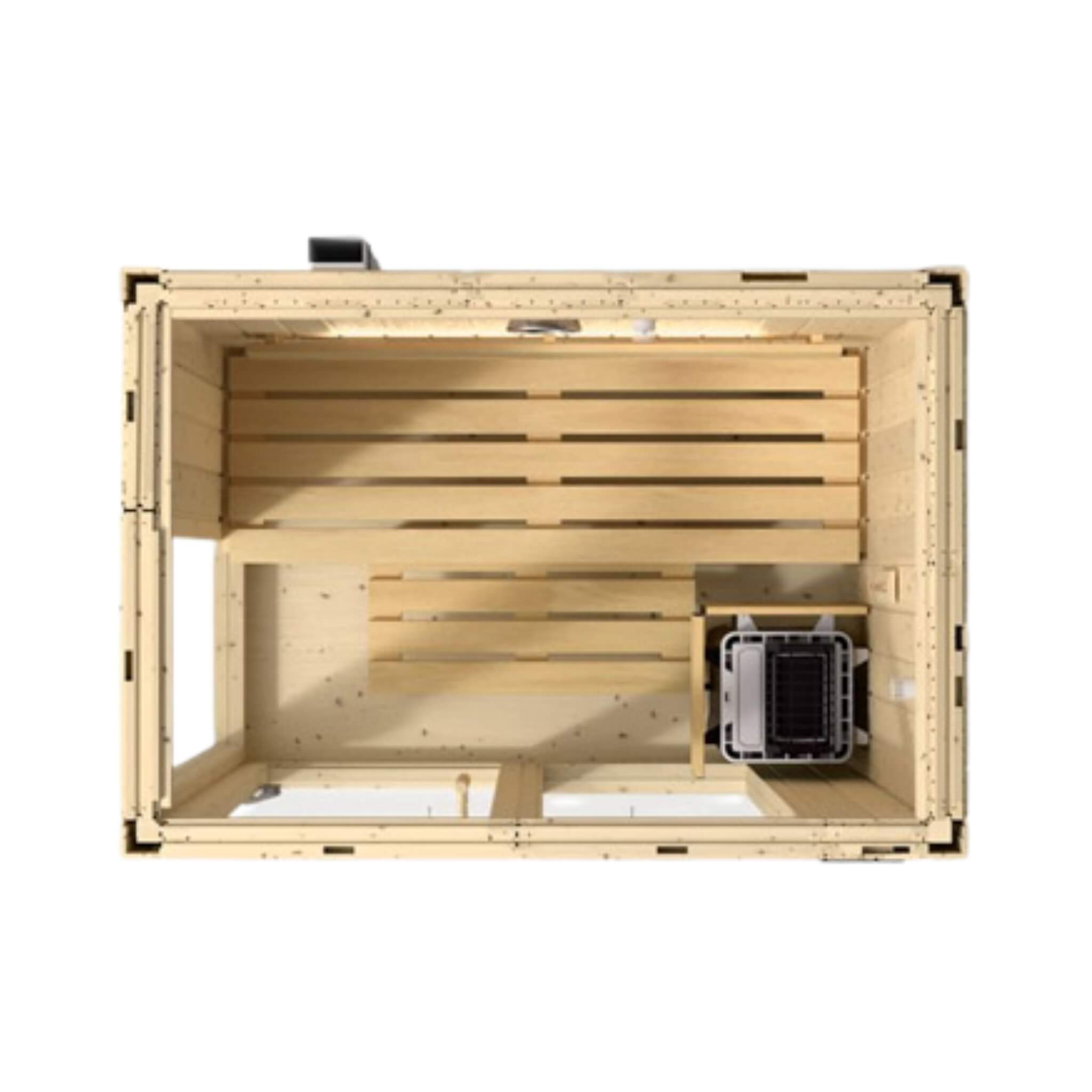 Kohler Kohler C1 Luxury Indoor Scandinavian Spruce Home Sauna Kit - Traditional Sauna