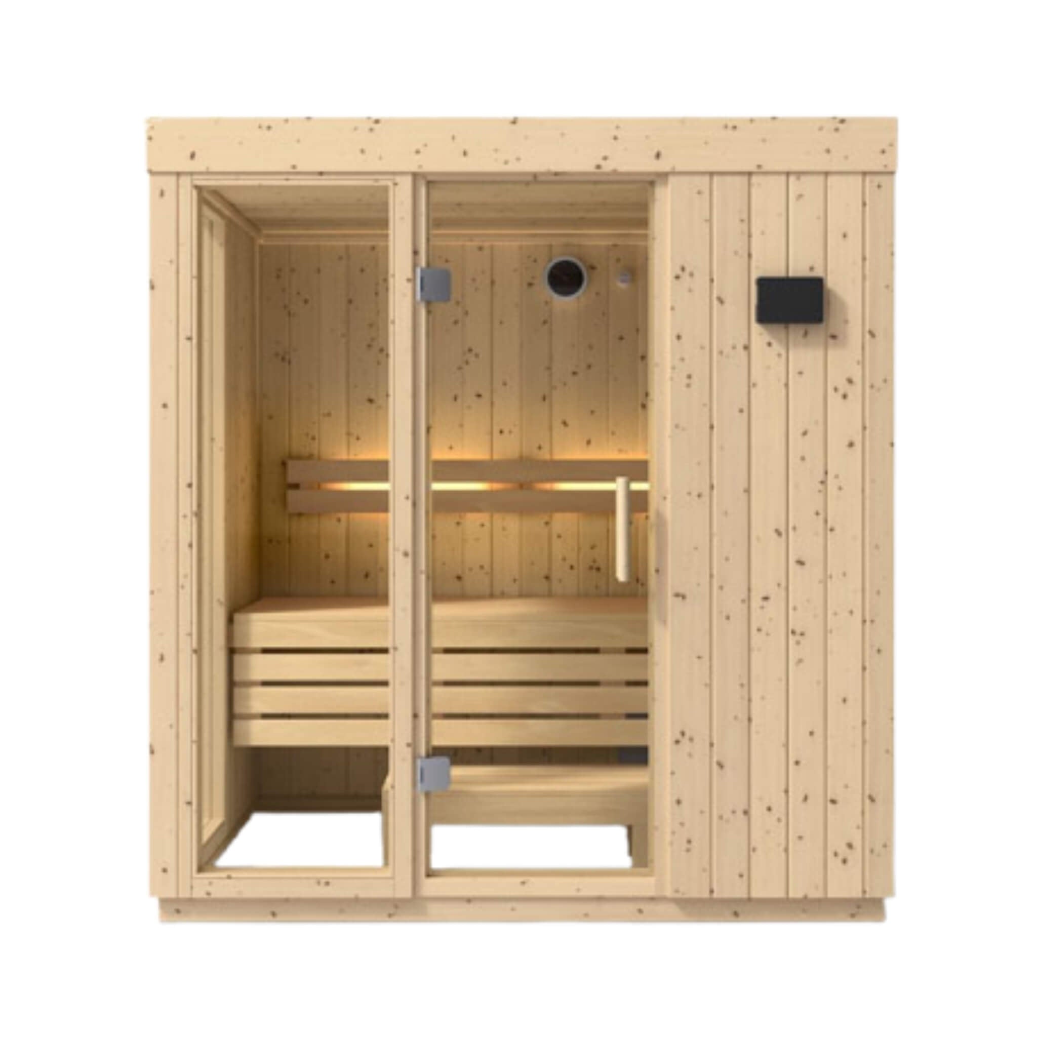 Kohler Kohler C1 Luxury Indoor Scandinavian Spruce Home Sauna Kit - Traditional Sauna