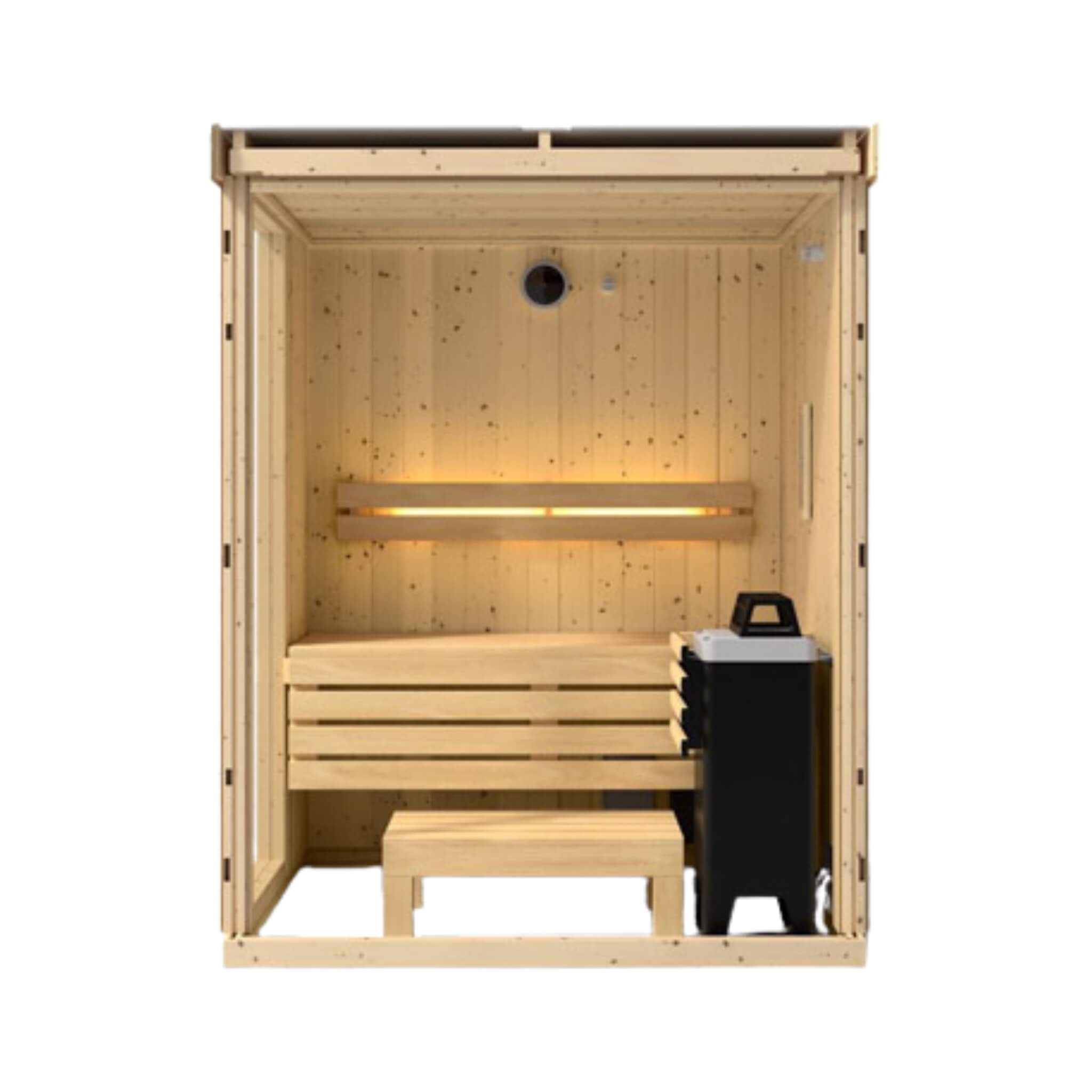 Kohler Kohler C1 Luxury Indoor Scandinavian Spruce Home Sauna Kit - Traditional Sauna