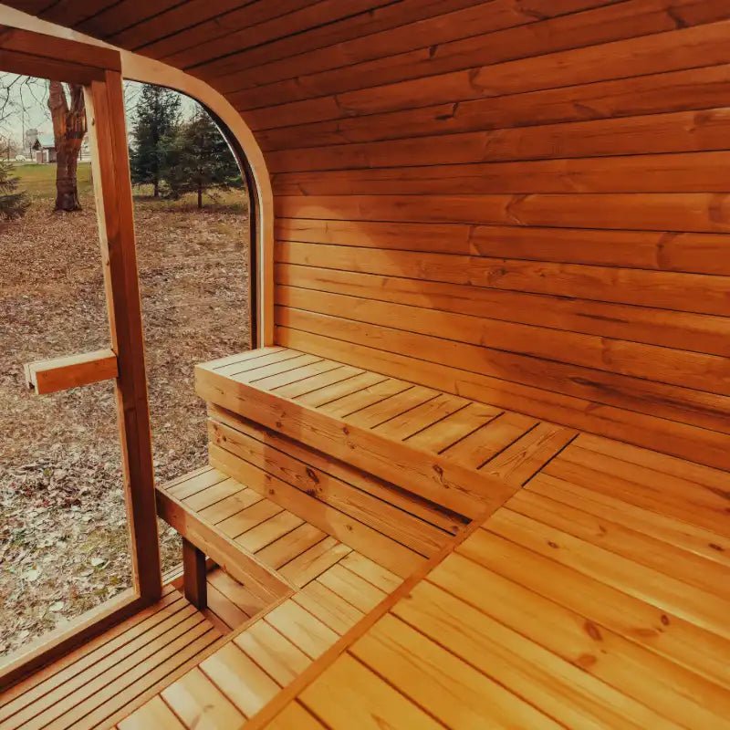 WellnessHydro Mande MW20 OutdoorThermoWood Sauna -6 Person - Traditional Sauna