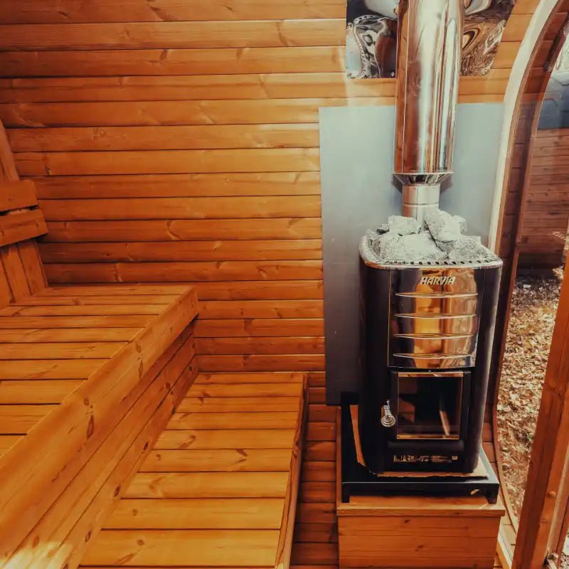 WellnessHydro Mande MW20 OutdoorThermoWood Sauna -6 Person - Traditional Sauna