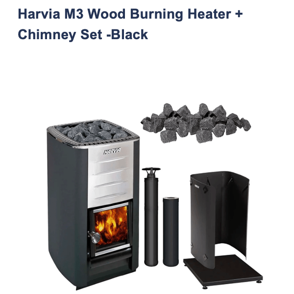 WellnessHydro Mande MW20 OutdoorThermoWood Sauna -6 Person - Traditional Sauna