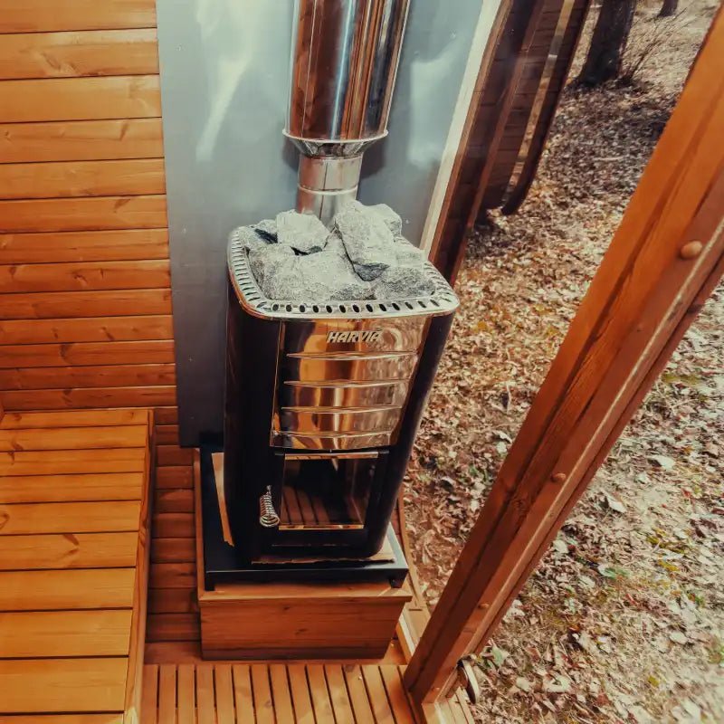 WellnessHydro Mande MW20 OutdoorThermoWood Sauna -6 Person - Traditional Sauna