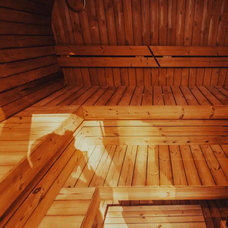 WellnessHydro Mande MW20 OutdoorThermoWood Sauna -6 Person - Traditional Sauna