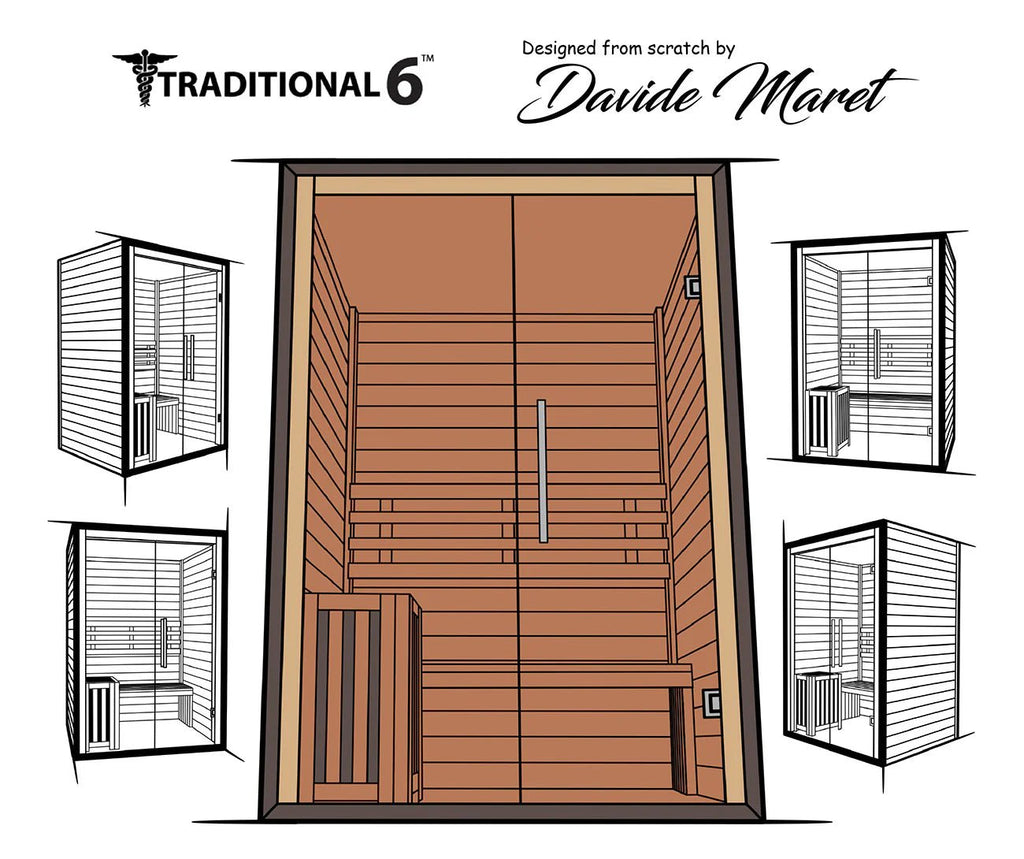 Medical Sauna 3 Person Home Steam Sauna | Traditional 6™ - Traditional Sauna
