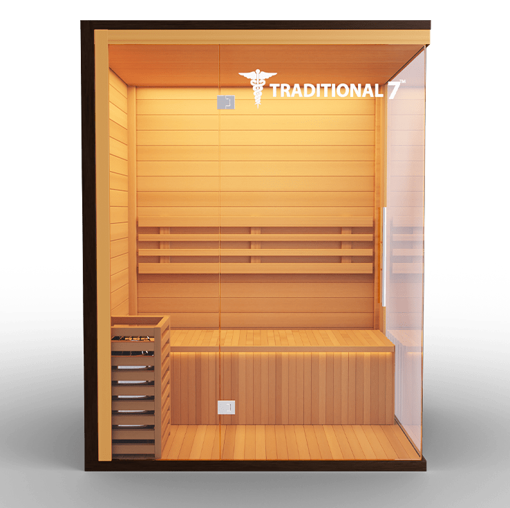 Medical Sauna 3 Person Home Steam Sauna | Traditional 7™ - Traditional Sauna