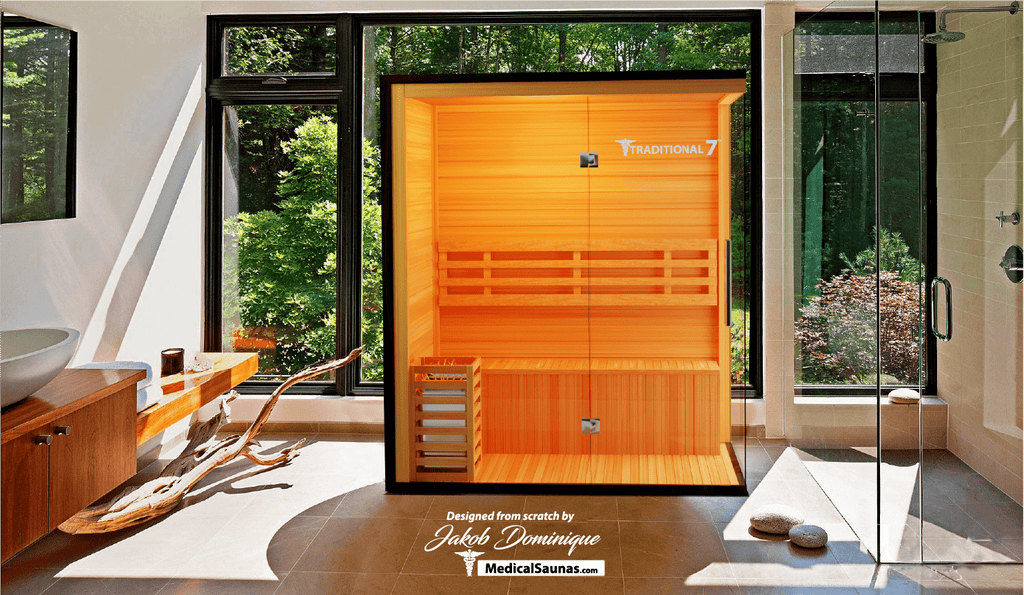 Medical Sauna 3 Person Home Steam Sauna | Traditional 7™ - Traditional Sauna