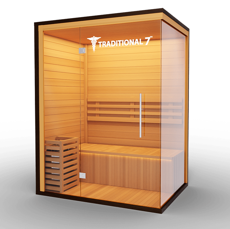 Medical Sauna 3 Person Home Steam Sauna | Traditional 7™ - Traditional Sauna