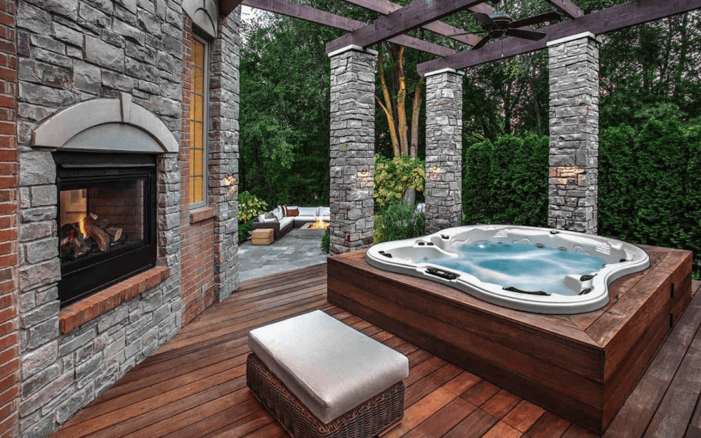 Aspen Spas Monarch Hot Tub – Spacious 5 Adults 7' Spa for Luxurious Relaxation - Hot Tubs