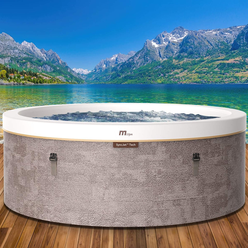 MSpa MSpa Cocoon Verto Series 6-Person Inflatable Round Hot Tub With Hydro Massage [F-CO066WE] (SAK50928) - Hot Tubs