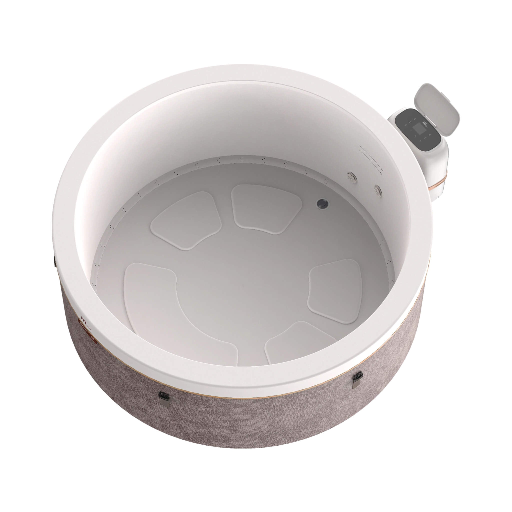 MSpa MSpa Cocoon Verto Series 6-Person Inflatable Round Hot Tub With Hydro Massage [F-CO066WE] (SAK50928) - Hot Tubs